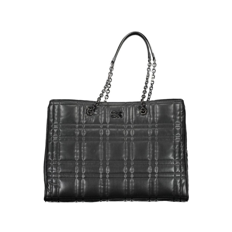 Calvin Klein Black Polyester Handbag - Stylish & Sustainable