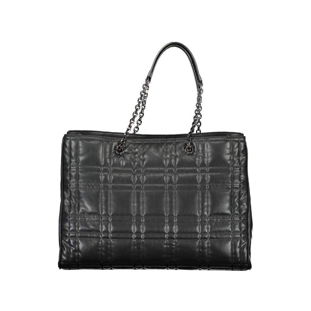 Calvin Klein Black Polyester Handbag - Stylish & Sustainable