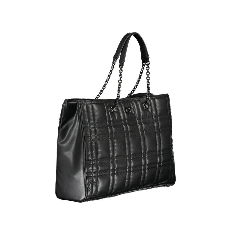 Calvin Klein Black Polyester Handbag - Stylish & Sustainable
