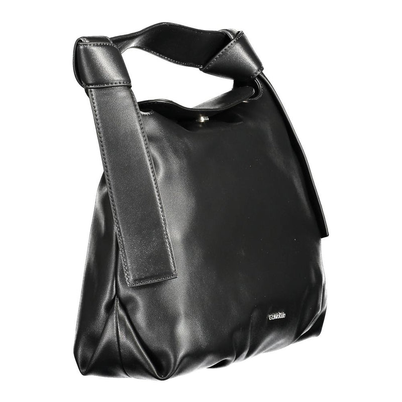 Calvin Klein Black Polyester Handbag - Écologique et Élégant
