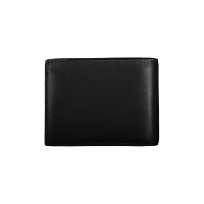Portefeuille en cuir noir Calvin Klein