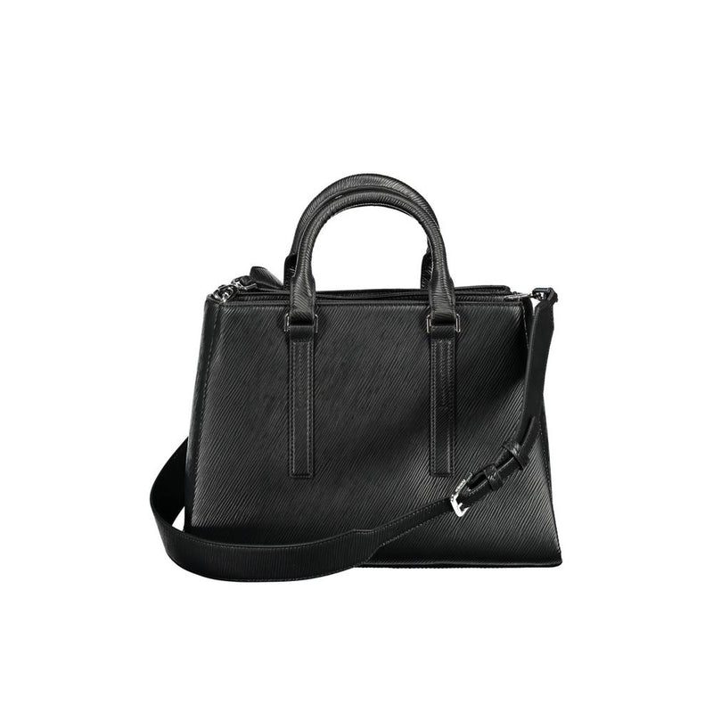 Calvin Klein Black Polyester Handbag - Élégante et Écologique