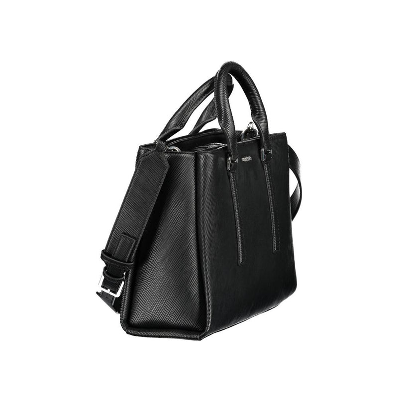 Calvin Klein Black Polyester Handbag - Élégante et Écologique