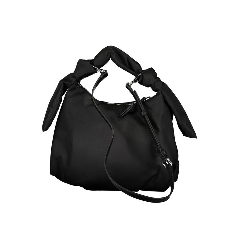 Calvin Klein Black Polyester Handbag - Élégante et Fonctionnelle