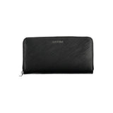 Calvin Klein Black Polyurethane Women's Wallet - Stylish & Secure