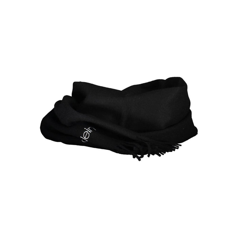 Écharpe noire en polyester Calvin Klein