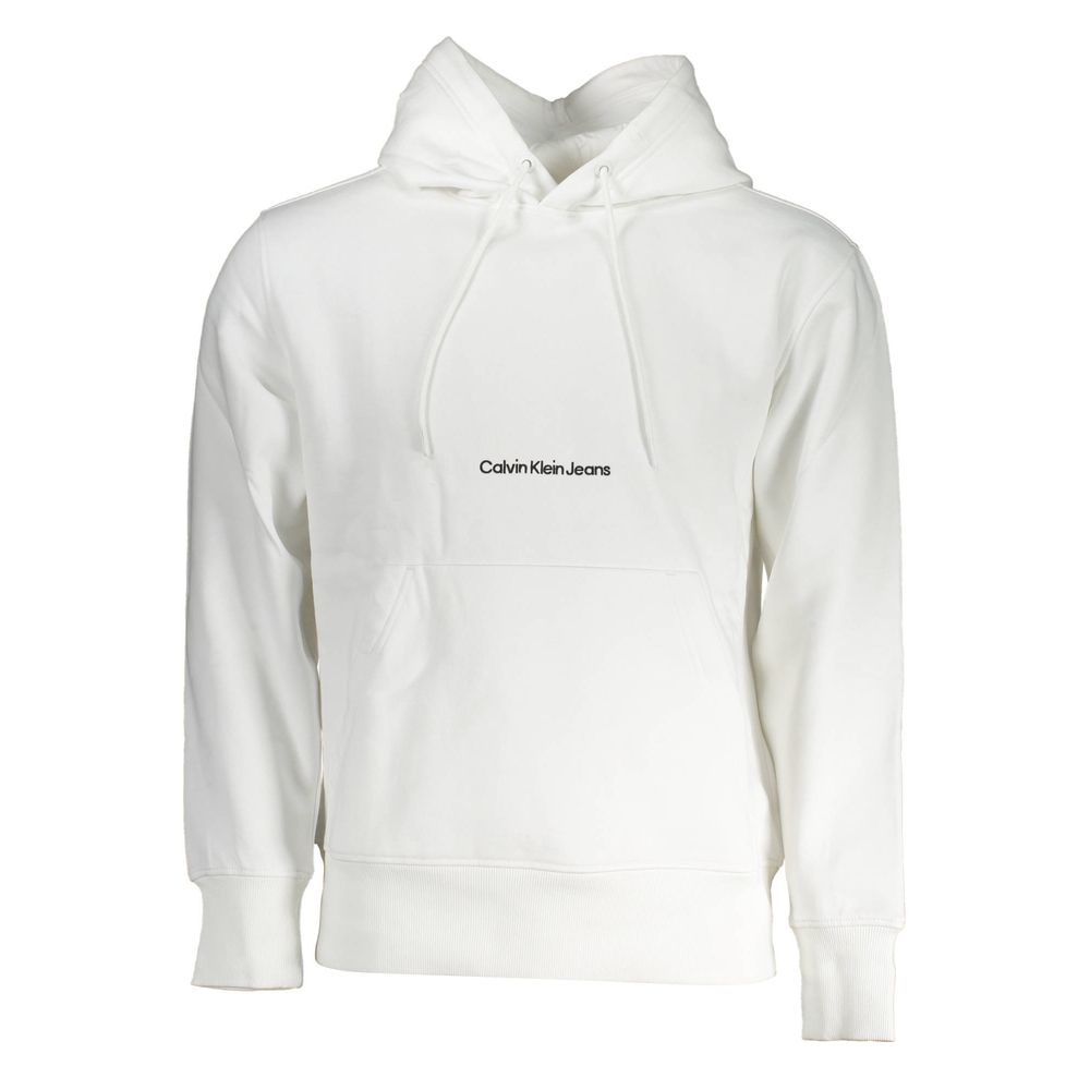 Pull en coton blanc Calvin Klein pour homme