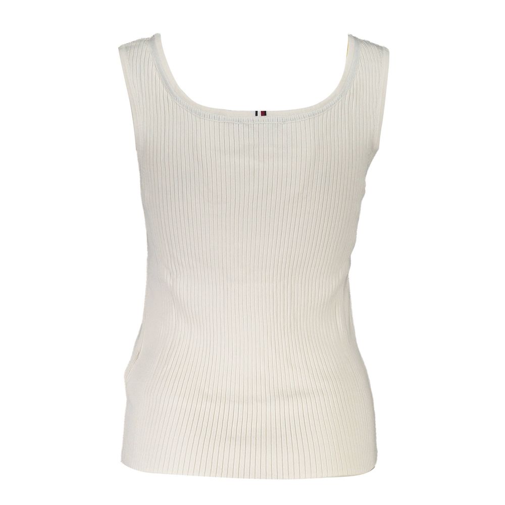 Tommy Hilfiger Top Femme Blanc en Modal - Élégant et Confortable