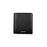Portefeuille en cuir noir Calvin Klein