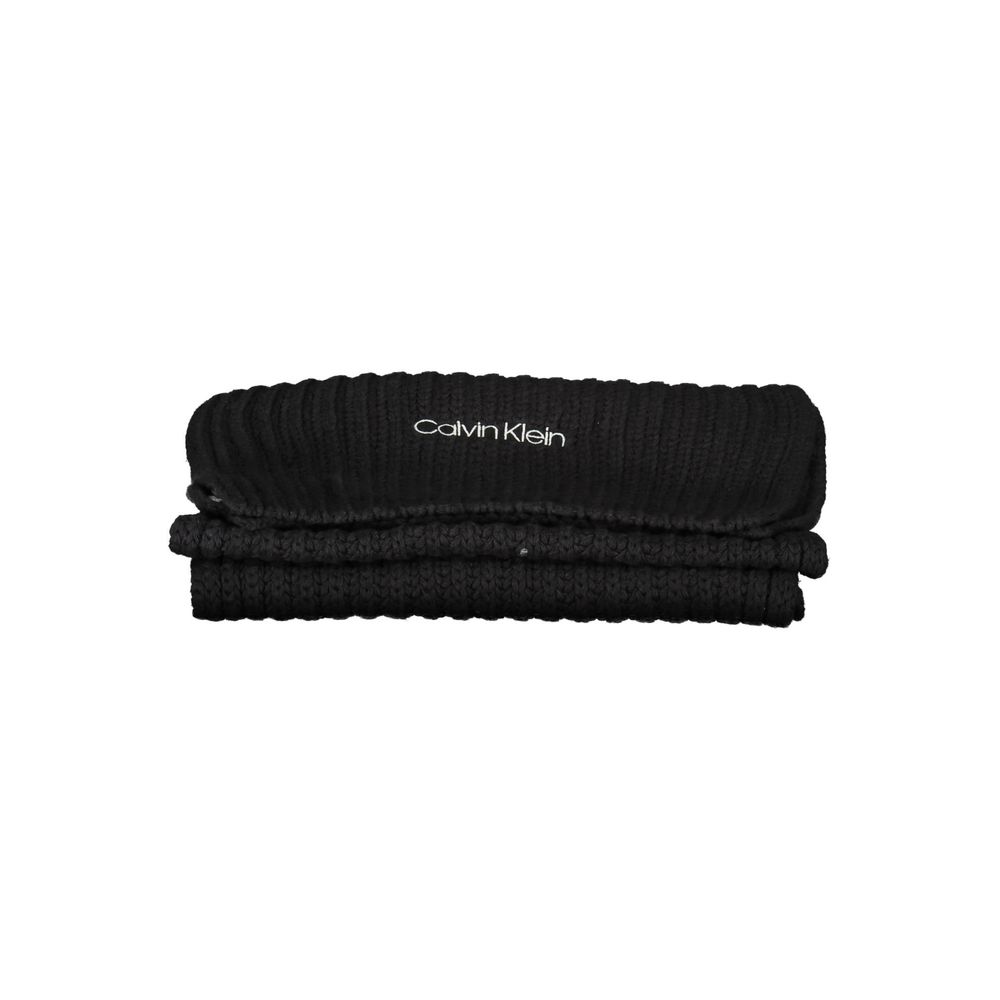 Calvin Klein Zwarte Katoenen Sjaal