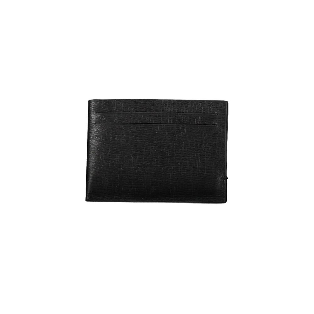 Portefeuille en cuir noir Calvin Klein