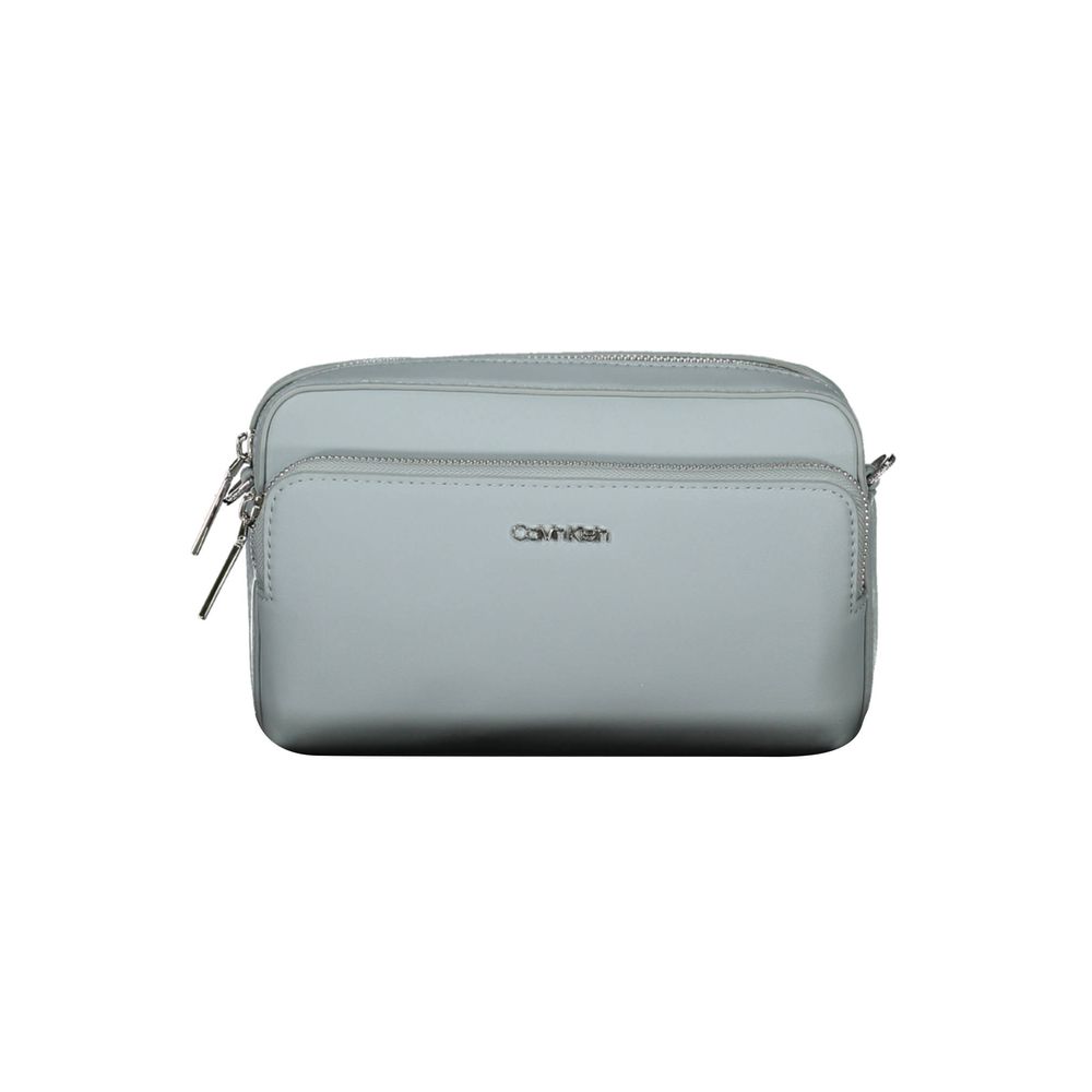 Calvin Klein Blue Polyester Handbag - Stylish and Sustainable
