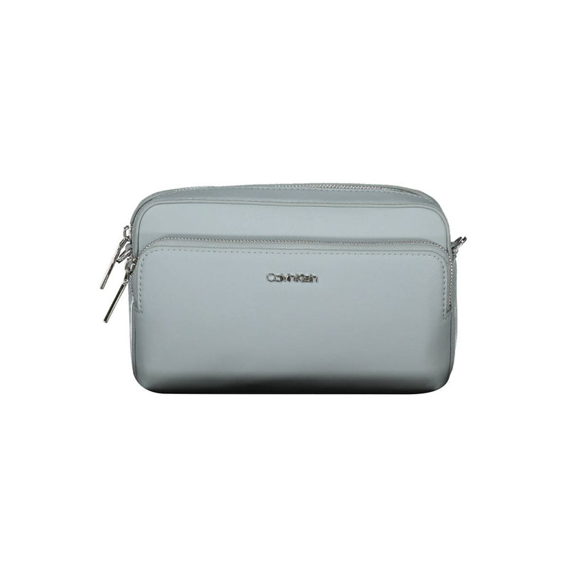 Calvin Klein Blue Polyester Handbag - Élégance Écologique
