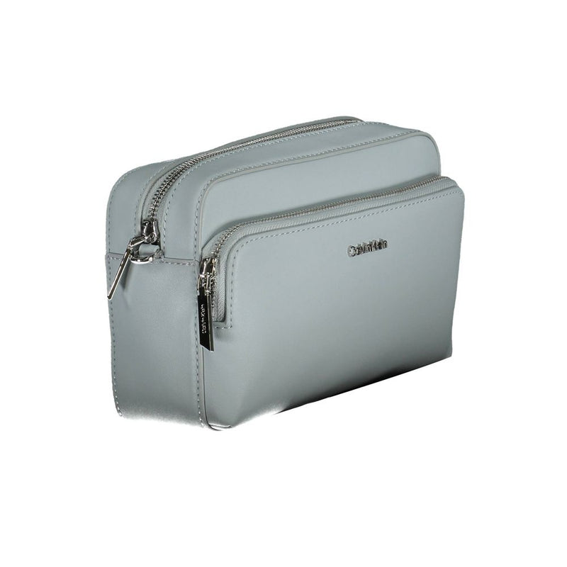 Calvin Klein Blue Polyester Handbag - Élégance Écologique