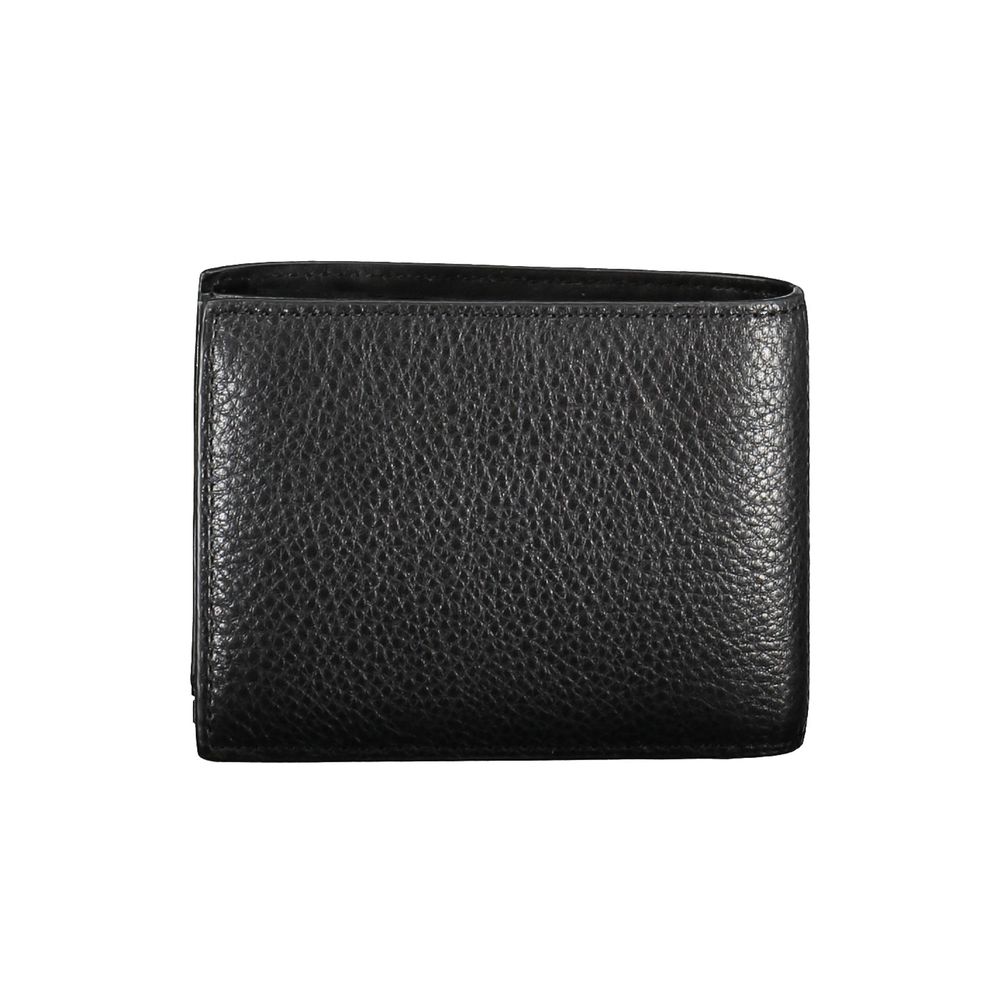 Portefeuille en cuir noir Calvin Klein