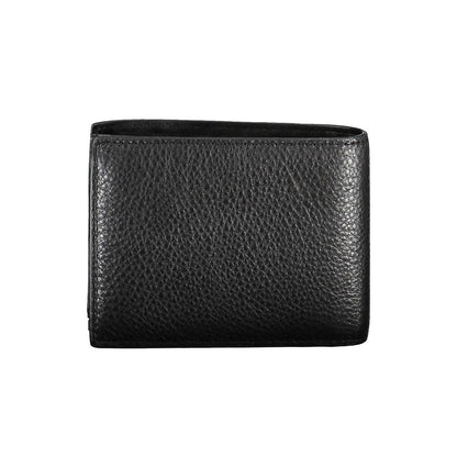 Portefeuille en cuir noir Calvin Klein