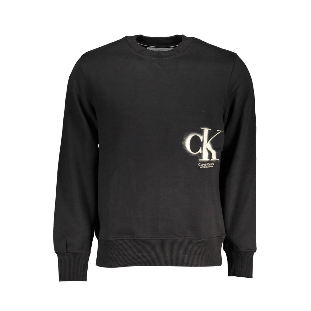 Pull en coton noir pour homme Calvin Klein