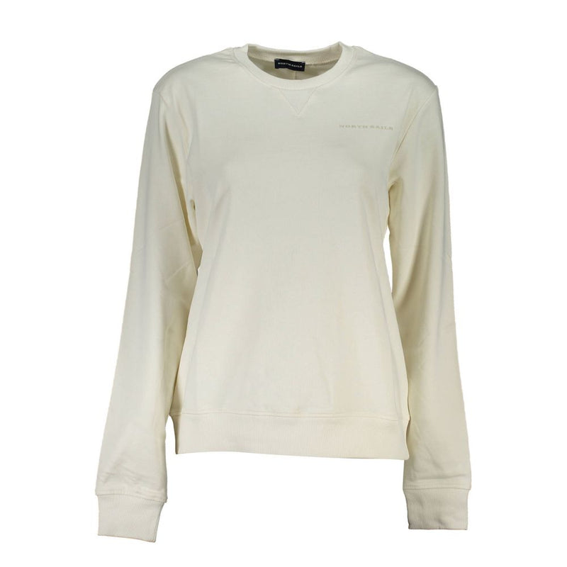 North Sails White Cotton Women Sweater - Eco-Conscious Fashion