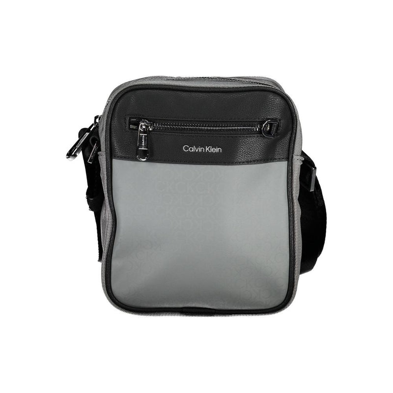 Sac à bandoulière en polyester gris Calvin Klein
