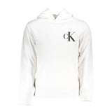 Pull homme en coton blanc Calvin Klein avec capuche