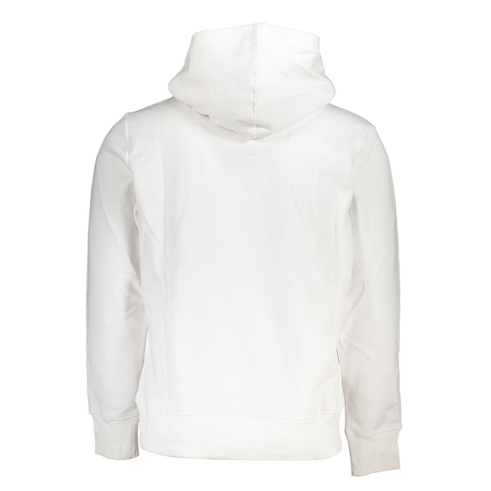 Pull homme en coton blanc Calvin Klein avec capuche