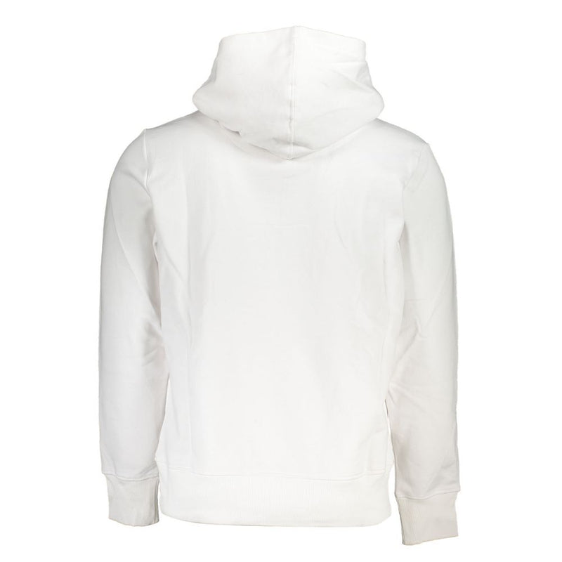 Pull homme en coton blanc Calvin Klein avec capuche