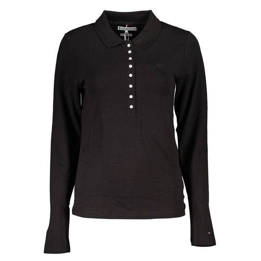 Polo en coton noir Tommy Hilfiger