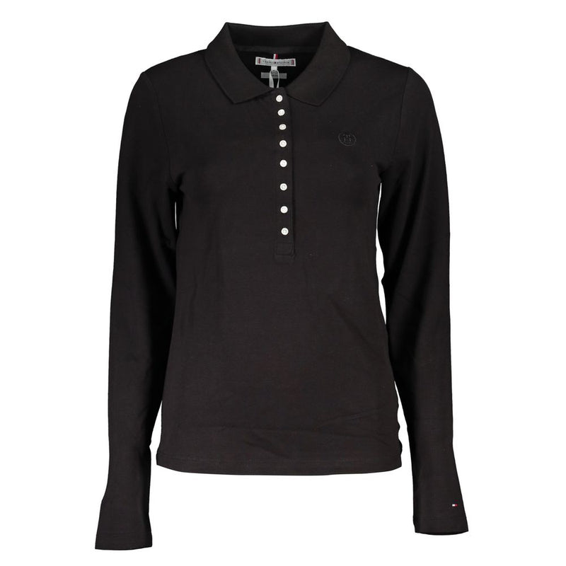 Tommy Hilfiger Polo Shirt Noir en Coton - Coupe Slim