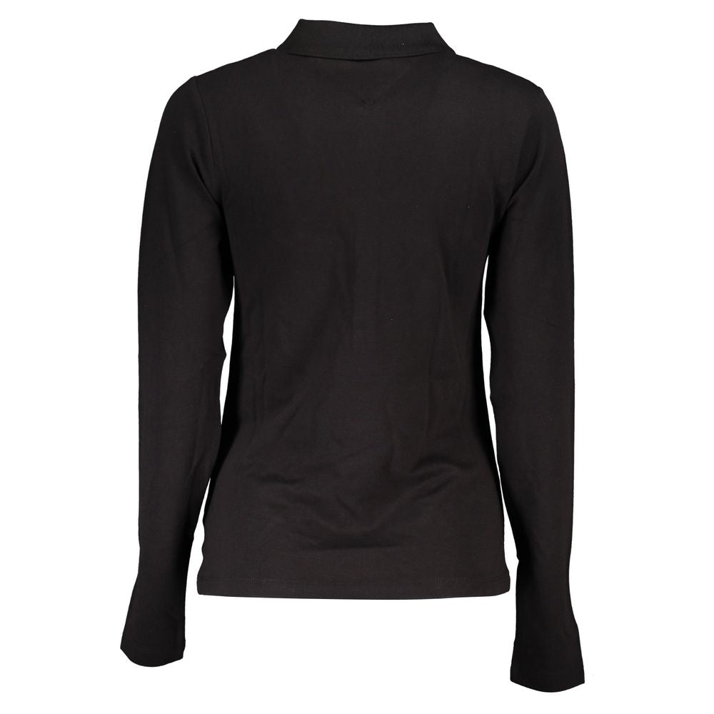 Tommy Hilfiger Polo Shirt Noir en Coton - Coupe Slim