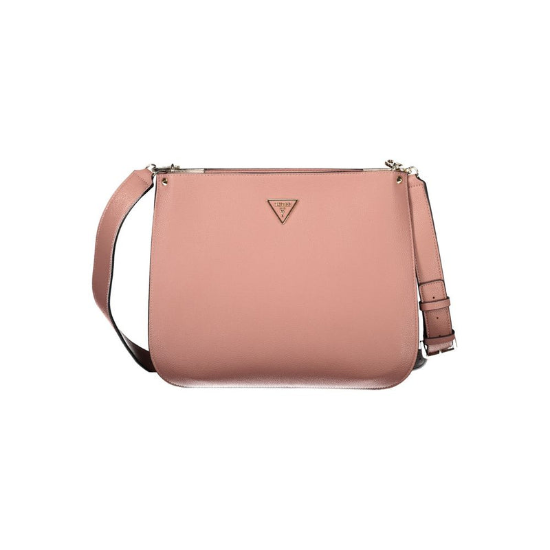 Guess Jeans Pink Polyethylene Handbag - Meridian Model