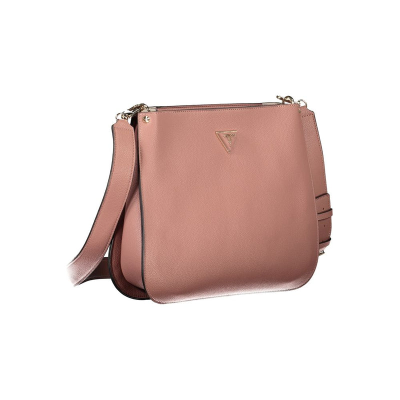 Guess Jeans Pink Polyethylene Handbag - Meridian Model