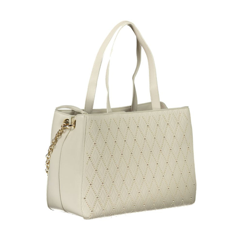 Mario Valentino White Polyethylene Handbag - Stylish & Functional