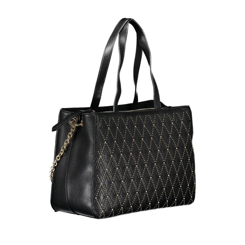 Mario Valentino Black Polyethylene Handbag - Chic & Functional