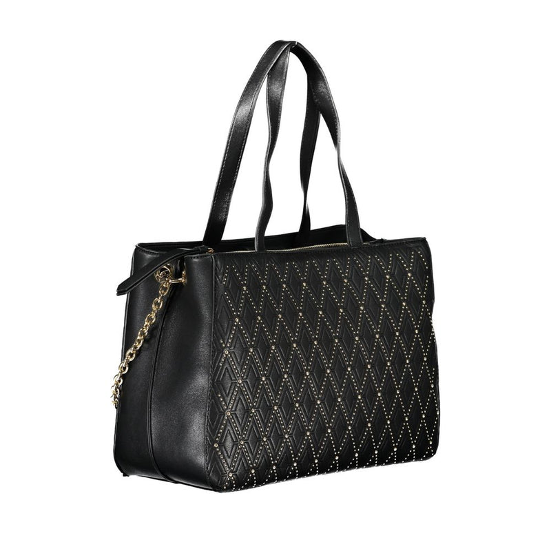 Mario Valentino Black Polyethylene Handbag - Chic & Functional