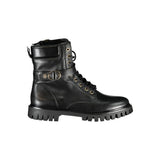 Tommy Hilfiger Black Leather Women Boot - Élégance et Polyvalence