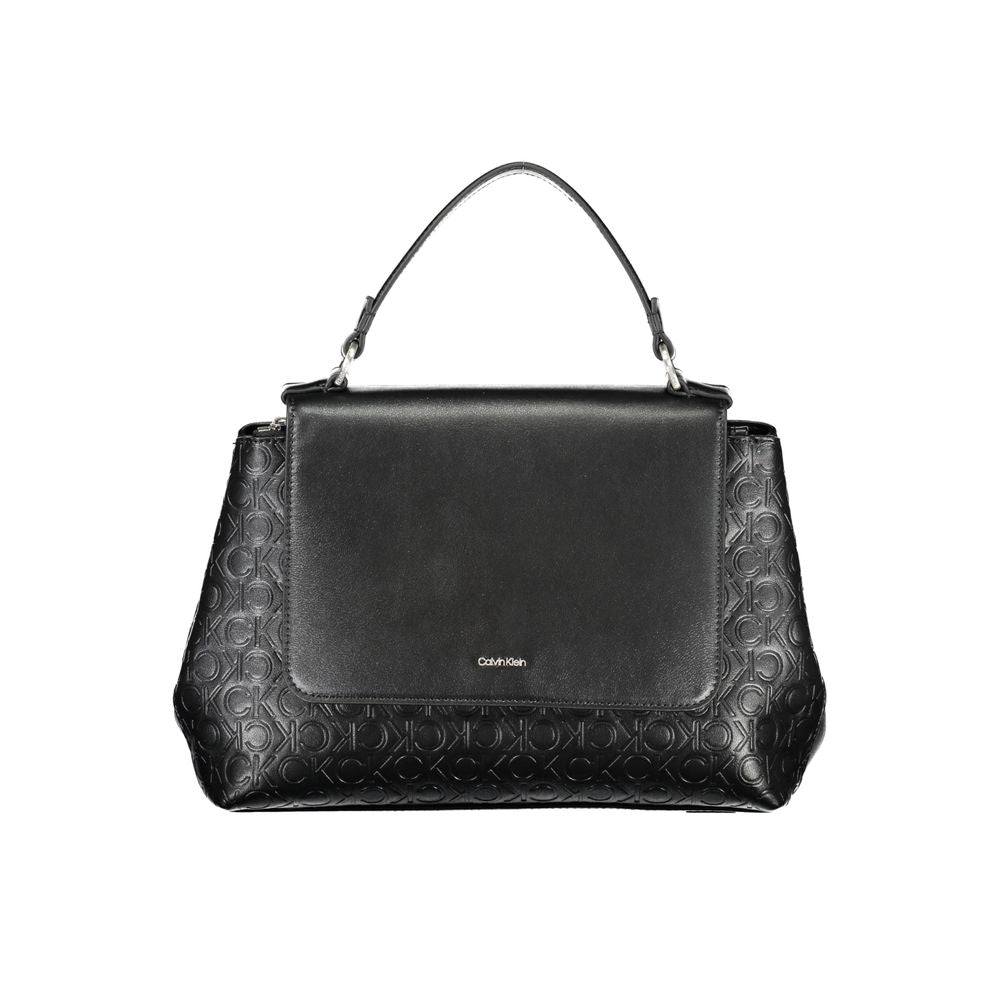Calvin Klein Black Polyester Handbag - Stylish & Versatile