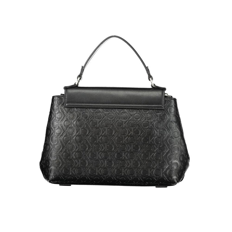 Calvin Klein Black Polyester Handbag - Élégante et Polyvalente