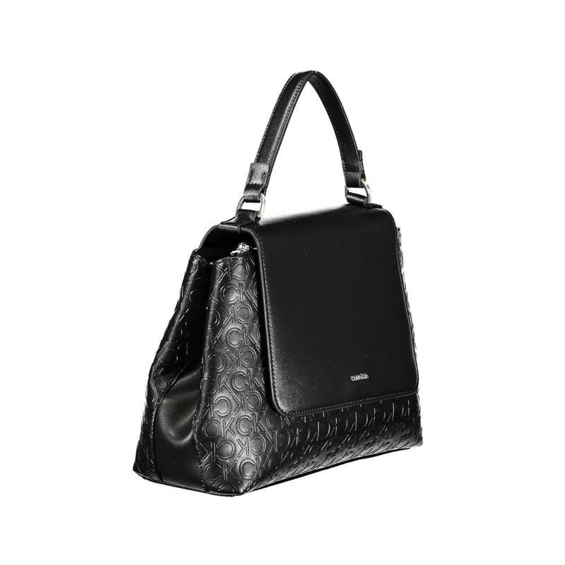 Calvin Klein Black Polyester Handbag - Élégante et Polyvalente