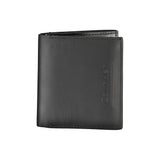 Portefeuille en cuir noir Calvin Klein