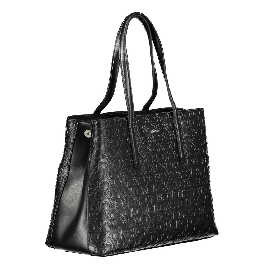 Calvin Klein Zwarte Polyester Handtas