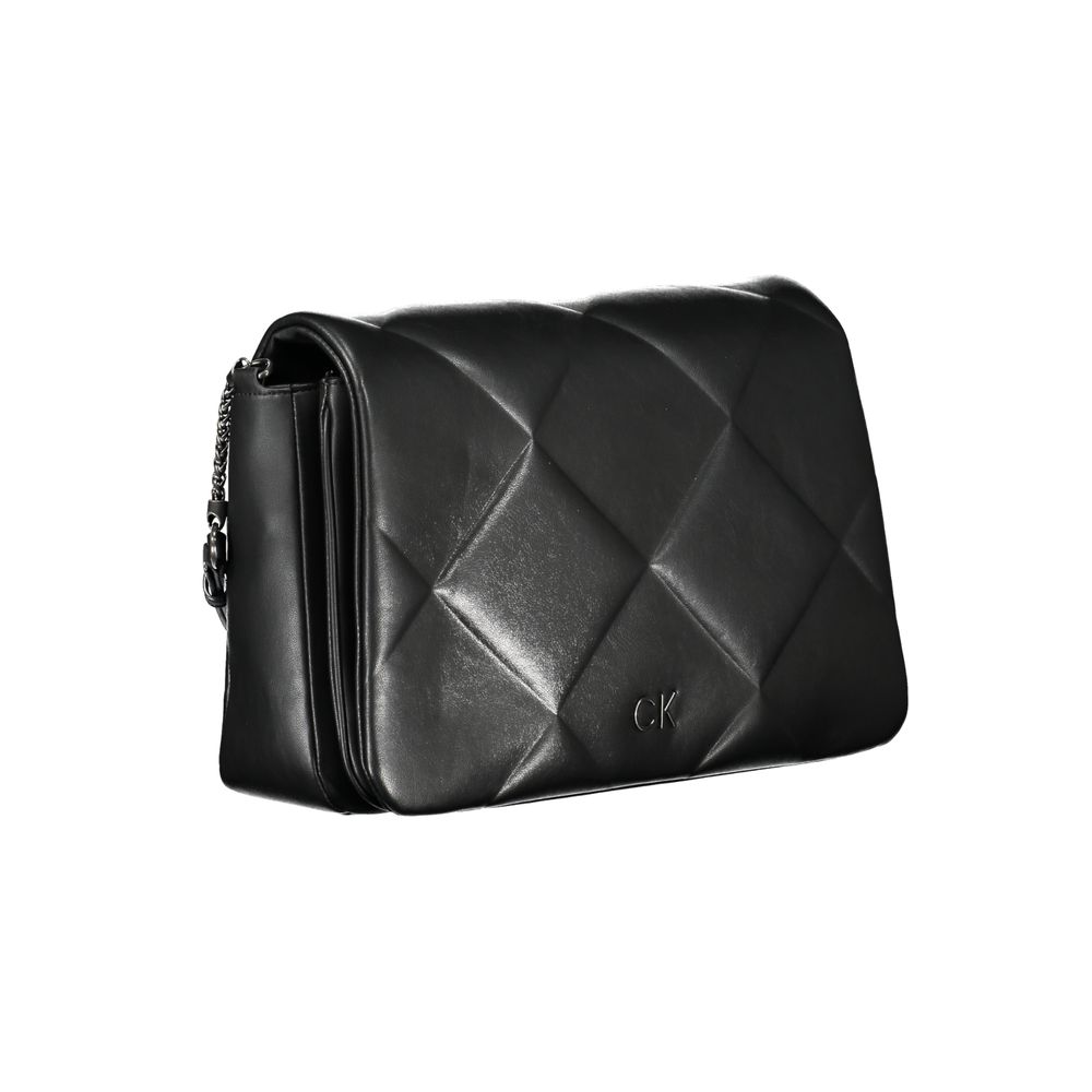 Calvin Klein Black Polyester Handbag - Stylish & Eco-Friendly