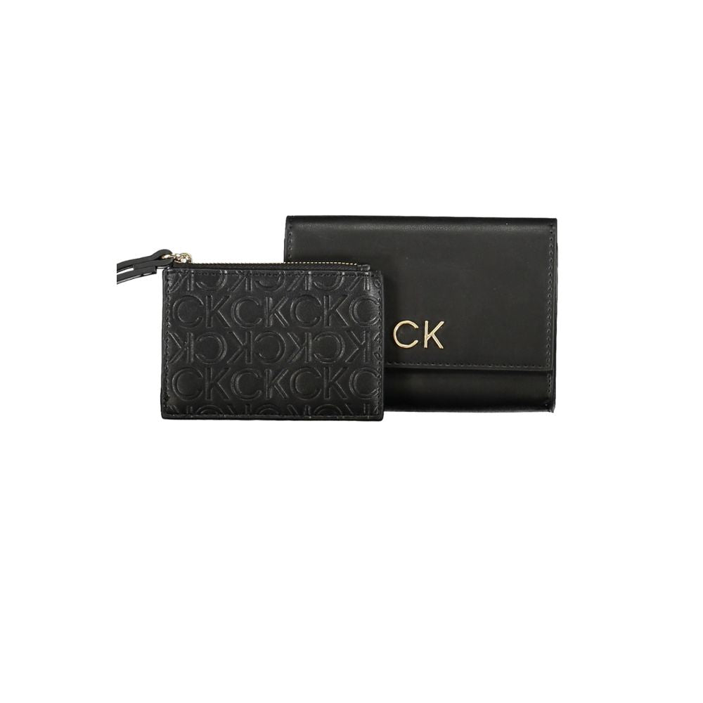 Portefeuille Calvin Klein en polyester noir
