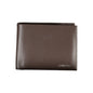 Portefeuille en cuir marron Calvin Klein