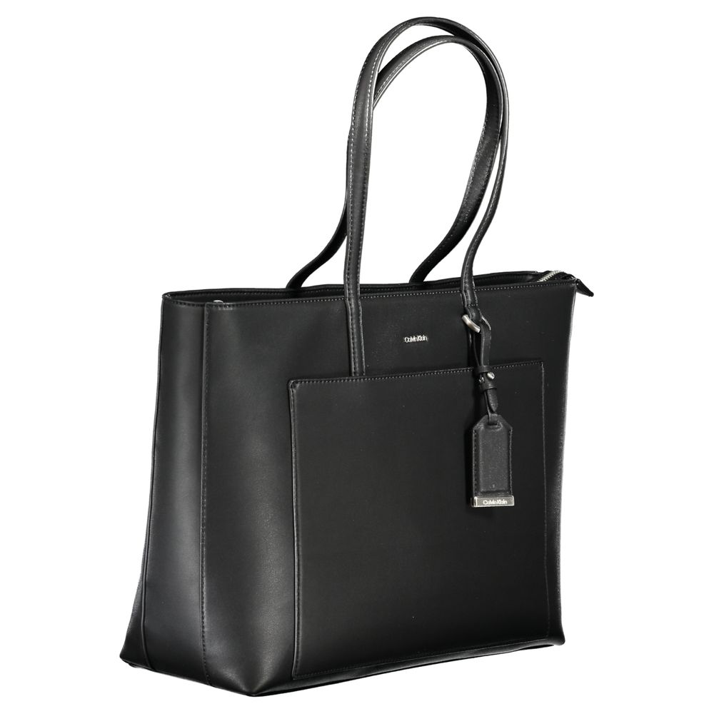Calvin Klein Zwarte Polyester Handtas