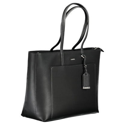 Calvin Klein Zwarte Polyester Handtas