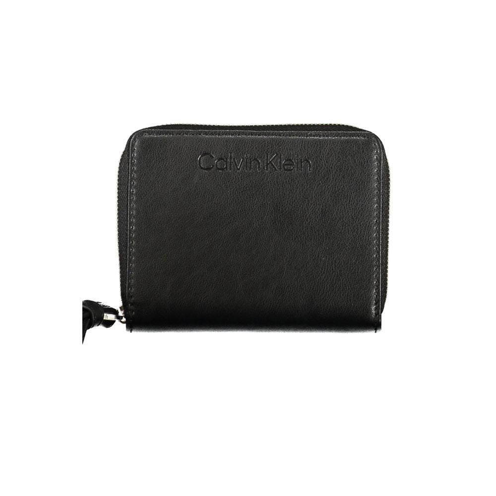 Calvin Klein Black Polyester Wallet - RFID Blocking & Card Slots