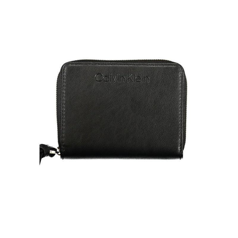 Calvin Klein Black Polyester Wallet - RFID Blocking & Card Slots