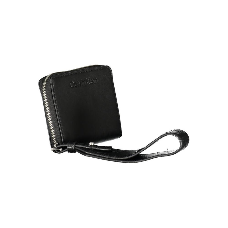 Calvin Klein Black Polyester Wallet - RFID Blocking & Card Slots