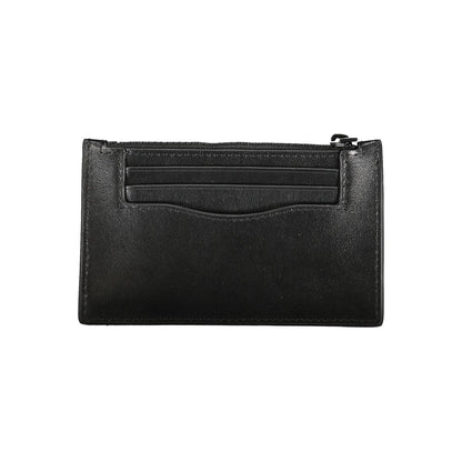 Portefeuille en cuir noir Calvin Klein