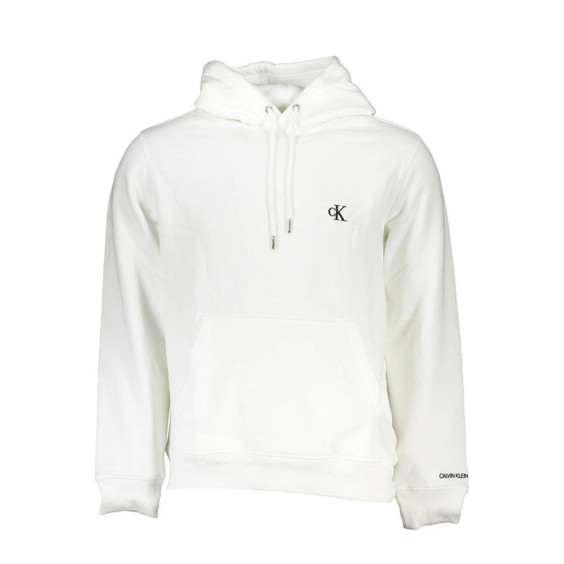 Pull à capuche Calvin Klein en coton blanc pour homme